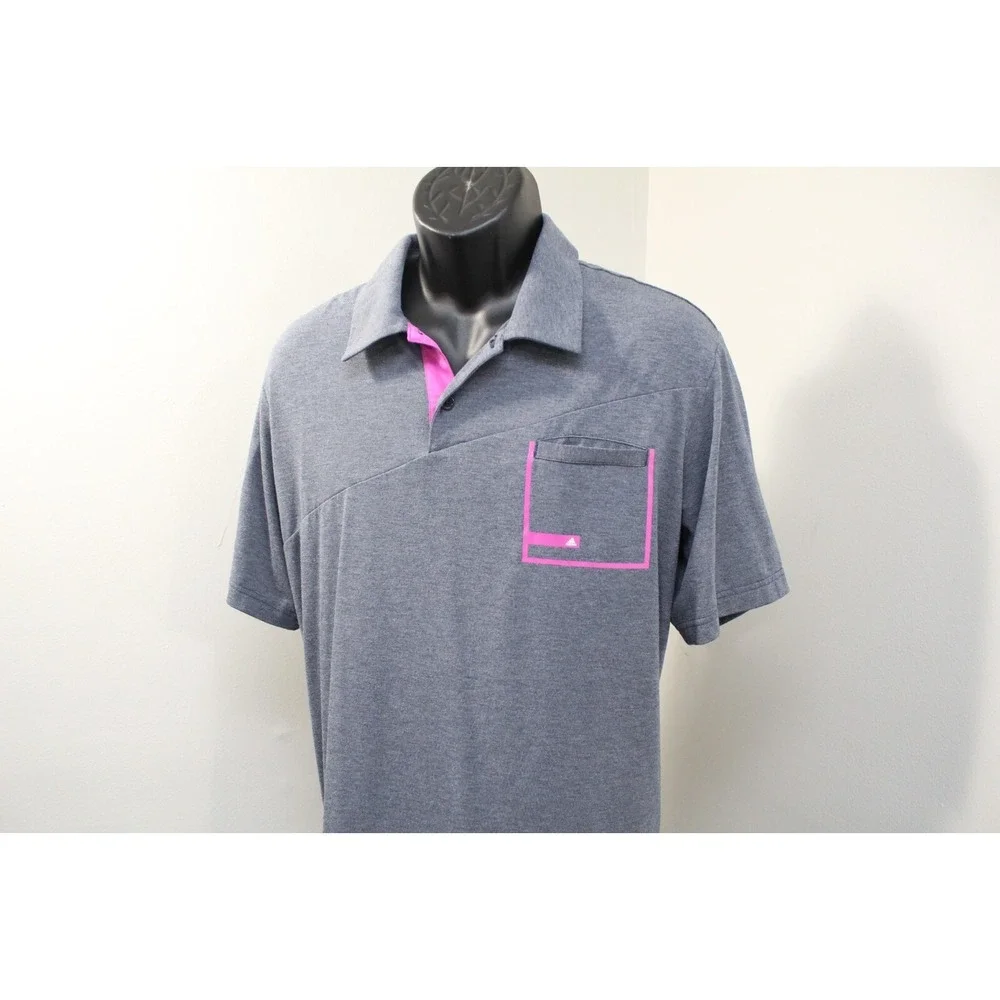 Adidas Golf Polo ClimaCool Performance Wicking Short Sleeve Pocket Mens Size XL‎